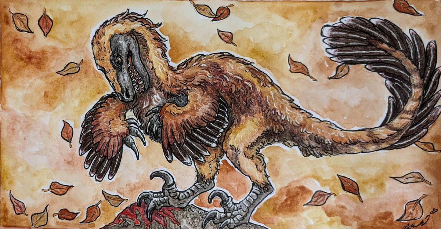 Utahraptor Atop Kill